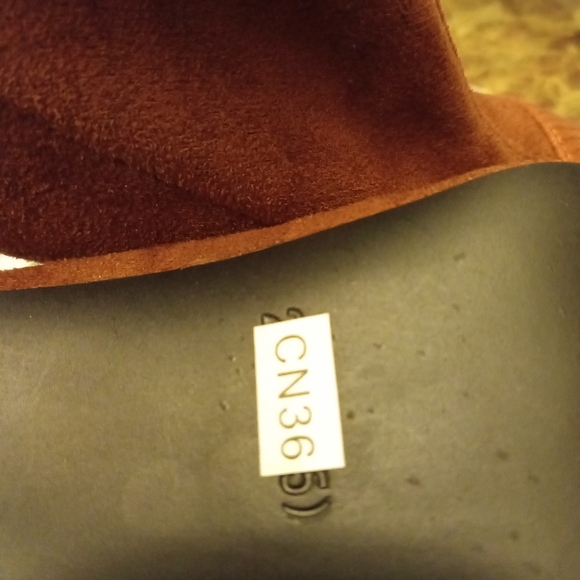 NWT Shein Cognac Faux-Suede Shootie - Picture 3 of 3